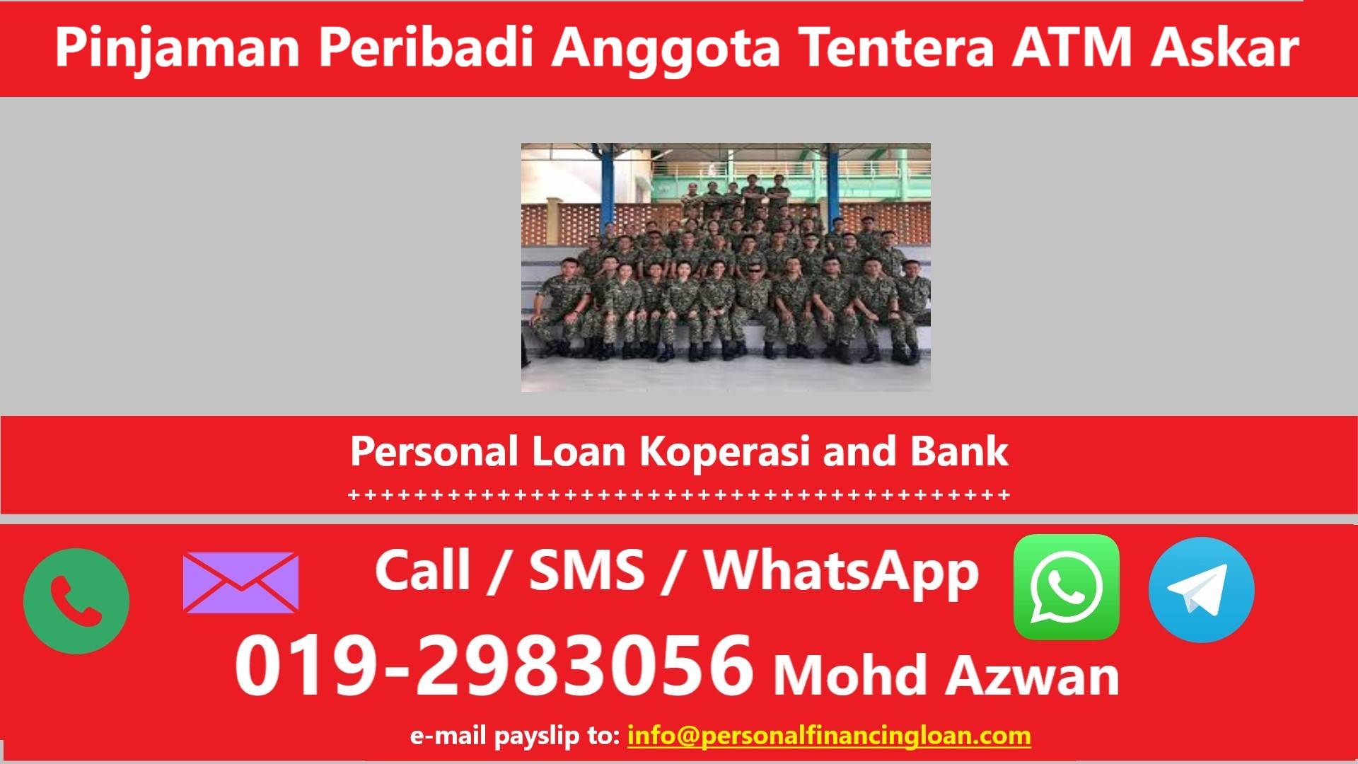 Pinjaman Peribadi Anggota Tentera (ATM): Tawaran Terhad!
