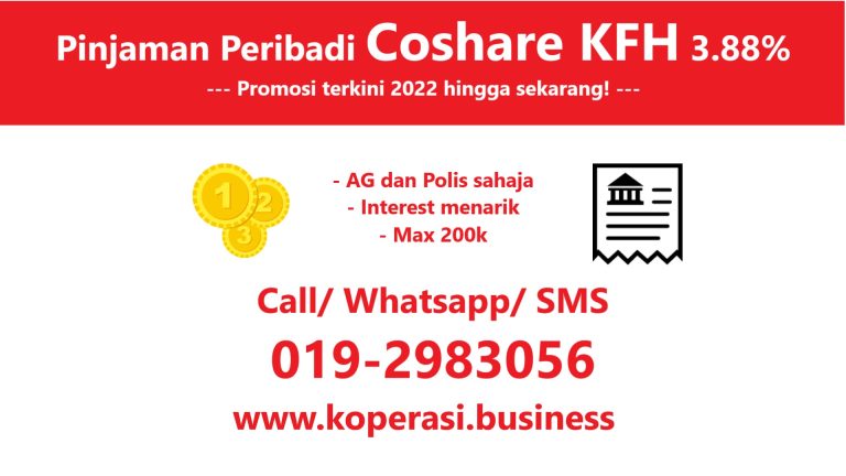 Pinjaman Peribadi Coshare KFH 3.88%