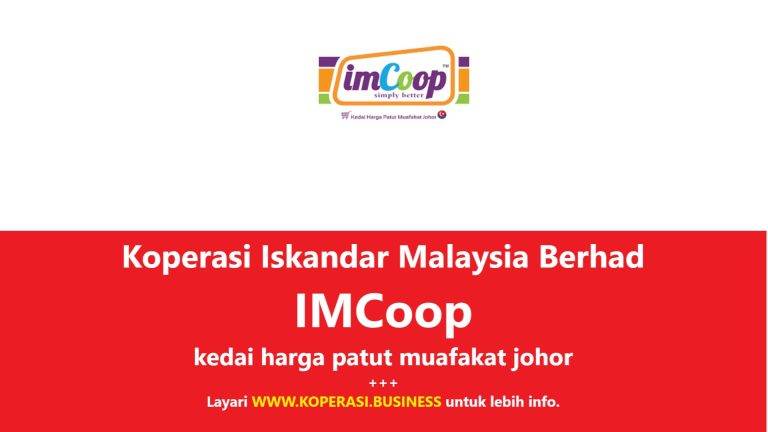Koperasi Iskandar Malaysia Berhad IMCoop Kedai Harga Patut Muafakat Johor