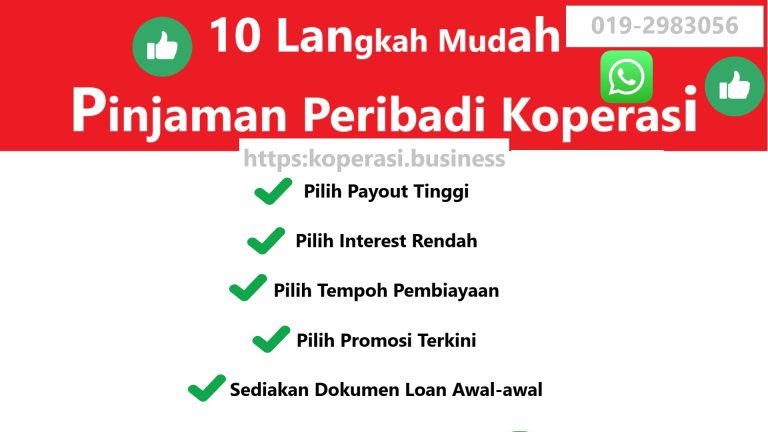 10 Langkah Mudah Pinjaman Peribadi Koperasi 2